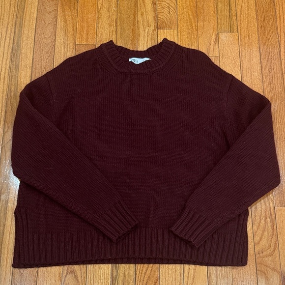 Zara Sweaters - Burgundy Sweater